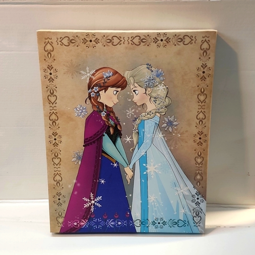 Artissimo Frozen Elsa & Anna Canvas Print
